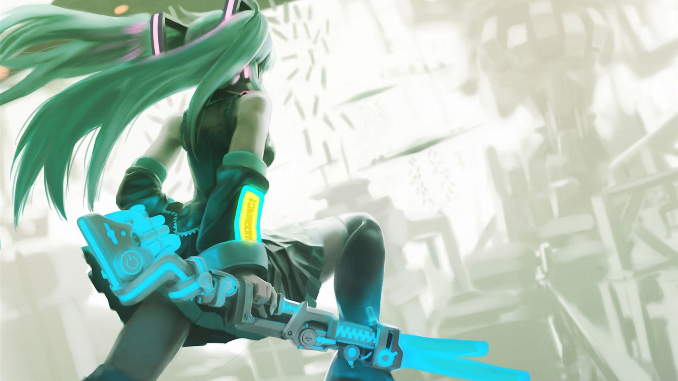 初音未來系列 壁紙(三) #6 - 1366x768