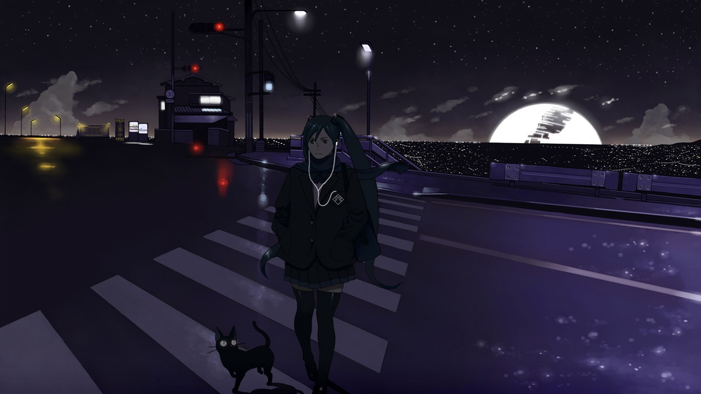Hatsune next series wallpaper (3) #9 - 1366x768