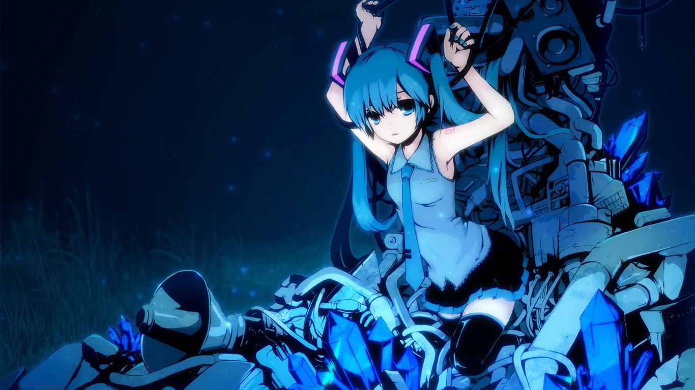 Hatsune fondos de escritorio de próxima serie (3) #16 - 1366x768