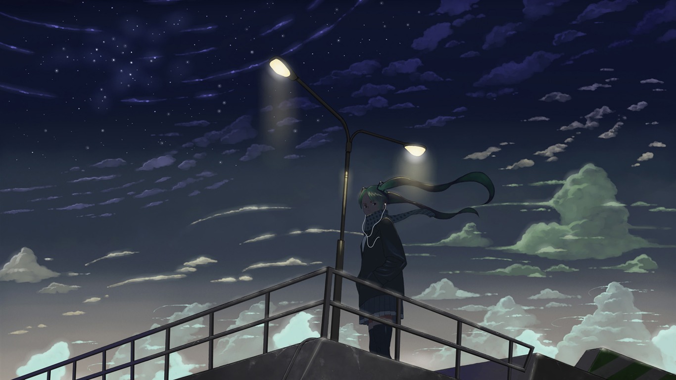 初音未來系列 壁紙(三) #18 - 1366x768