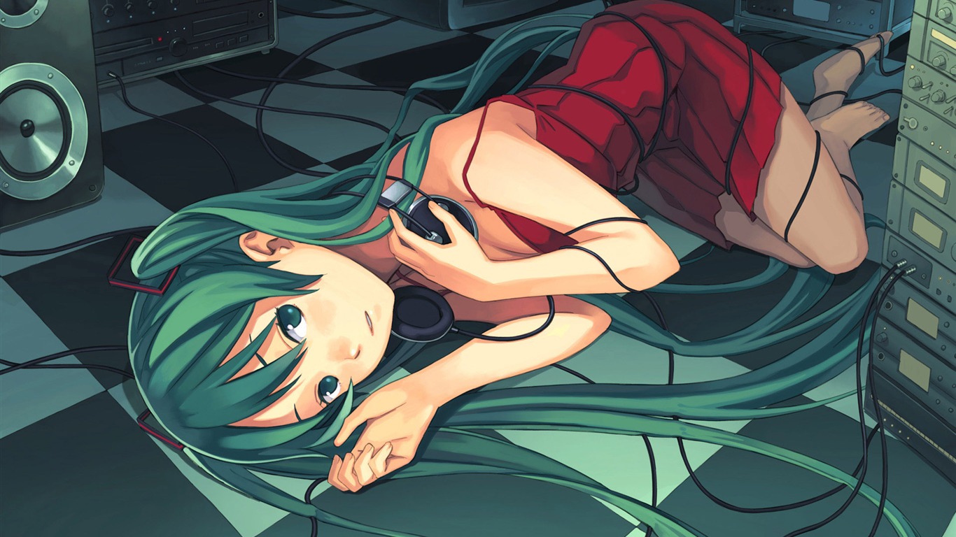 初音未來系列 壁紙(四) #1 - 1366x768