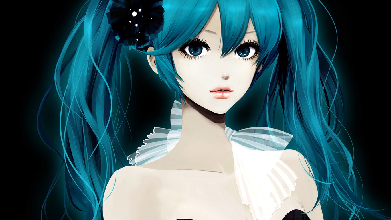 Hatsune next series wallpaper (4) #3 - 1366x768