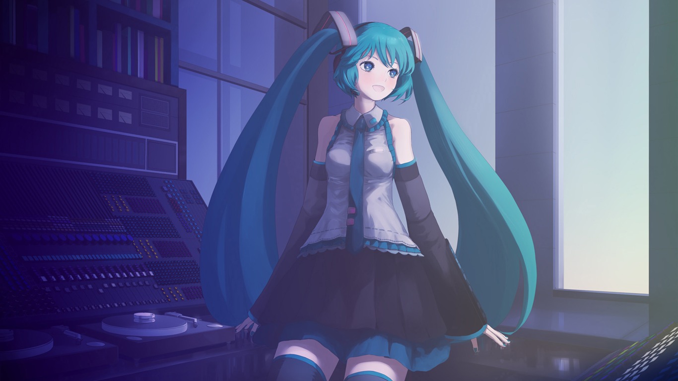 Hatsune next series wallpaper (4) #5 - 1366x768