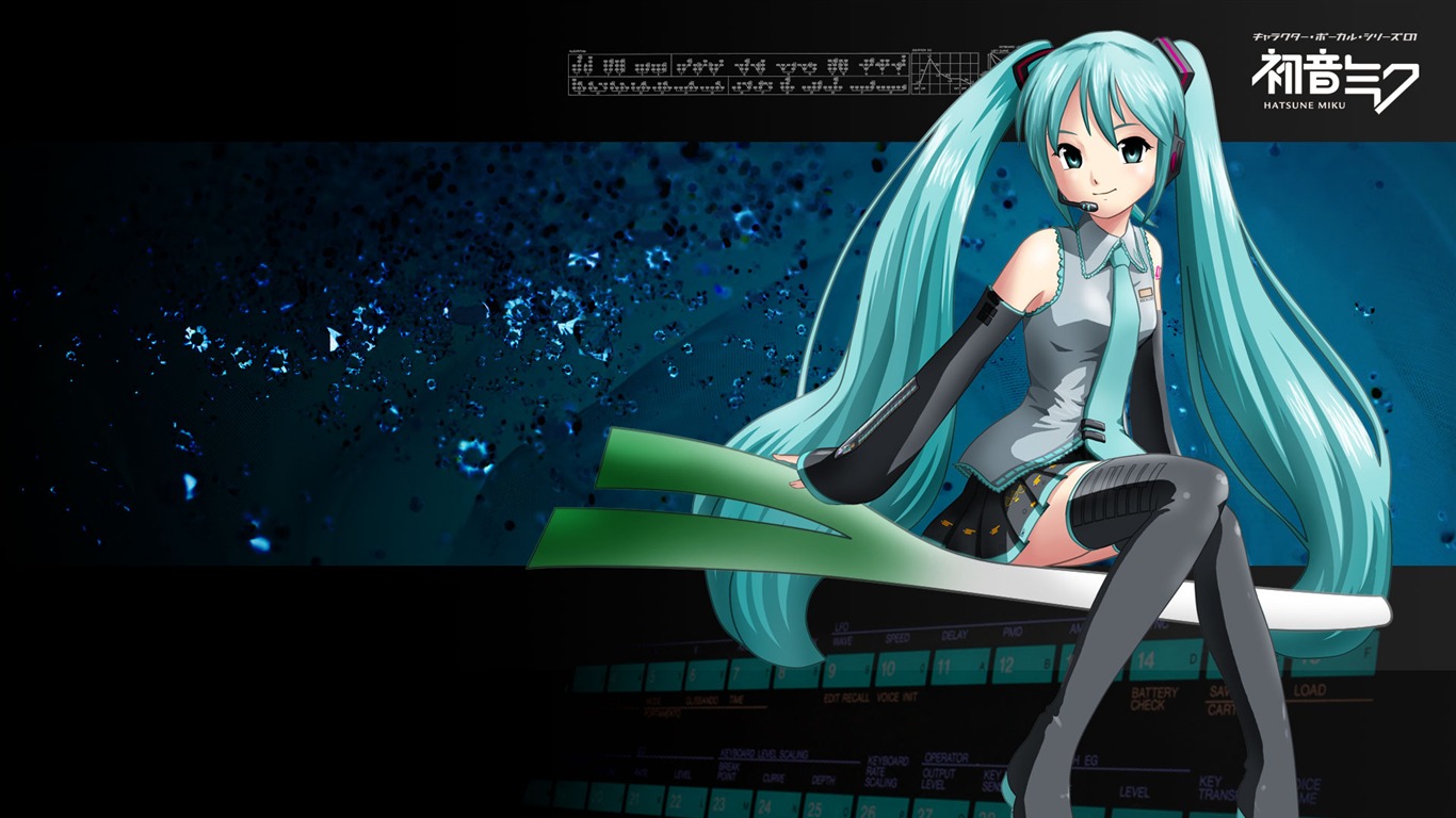 Hatsune next series wallpaper (4) #9 - 1366x768