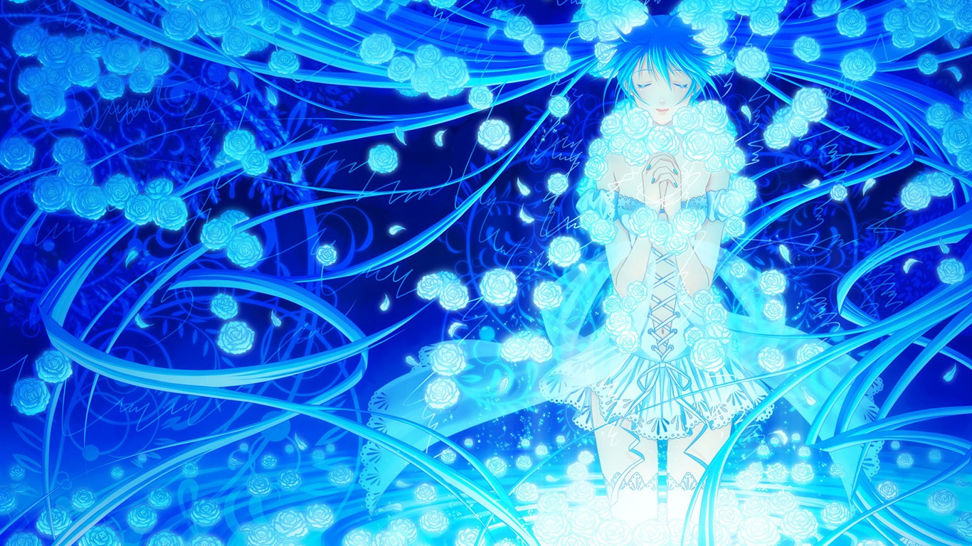 初音未來系列 壁紙(四) #11 - 1366x768