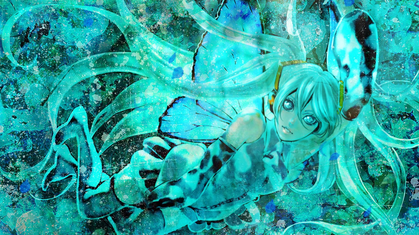 初音未來系列 壁紙(四) #12 - 1366x768