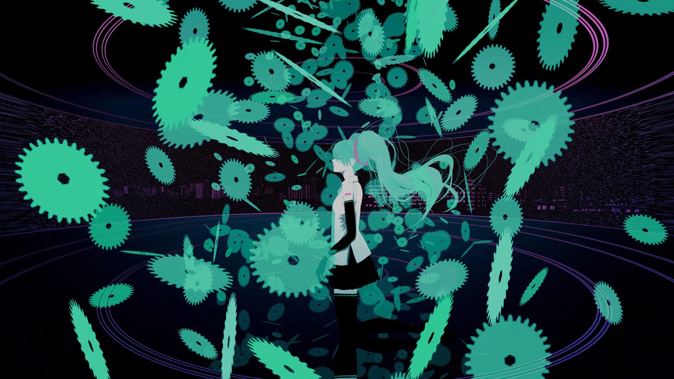 初音未來系列 壁紙(四) #13 - 1366x768