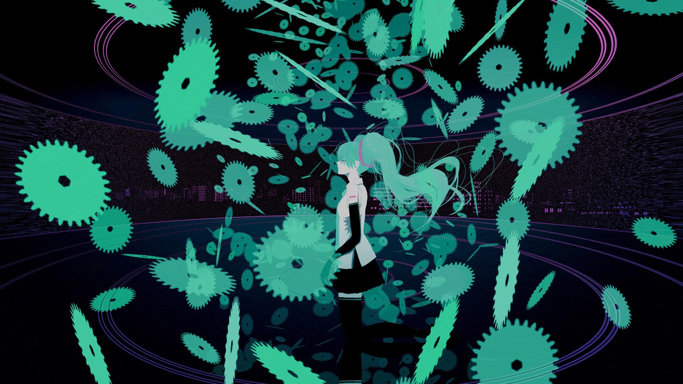 初音未来系列 壁纸(四)13 - 1366x768