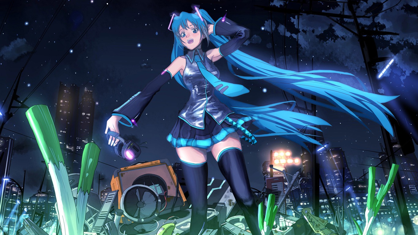 初音未来系列 壁纸(四)19 - 1366x768