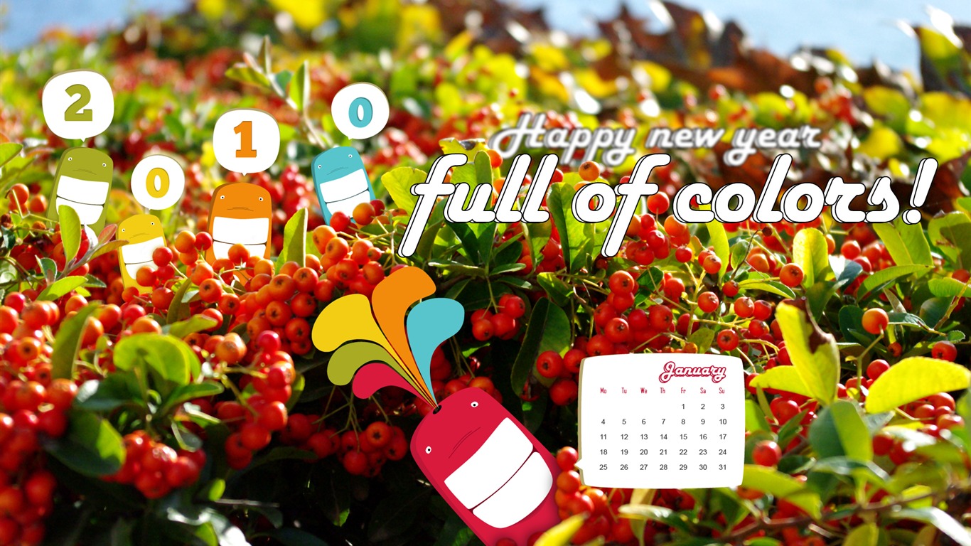 Microsoft Official Win7 New Year Wallpapers #5 - 1366x768