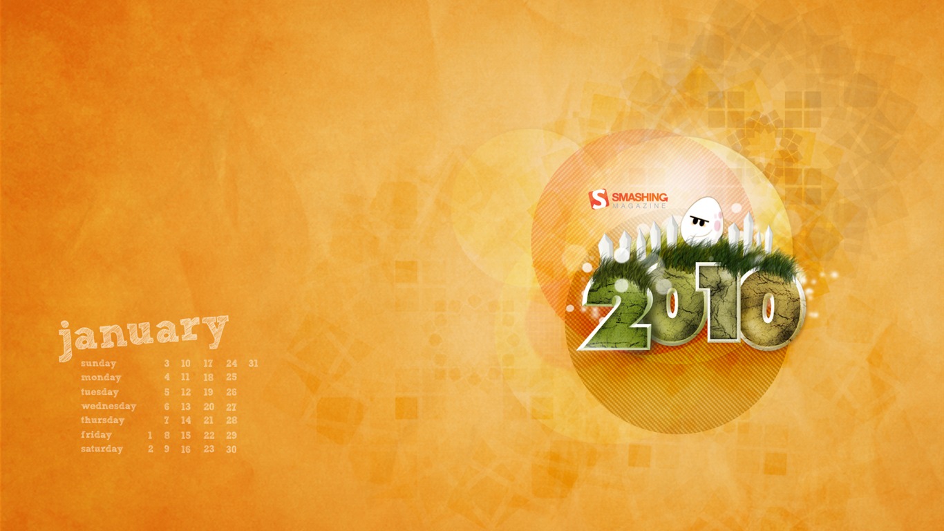 Microsoft Official Win7 Nový rok Tapety #8 - 1366x768