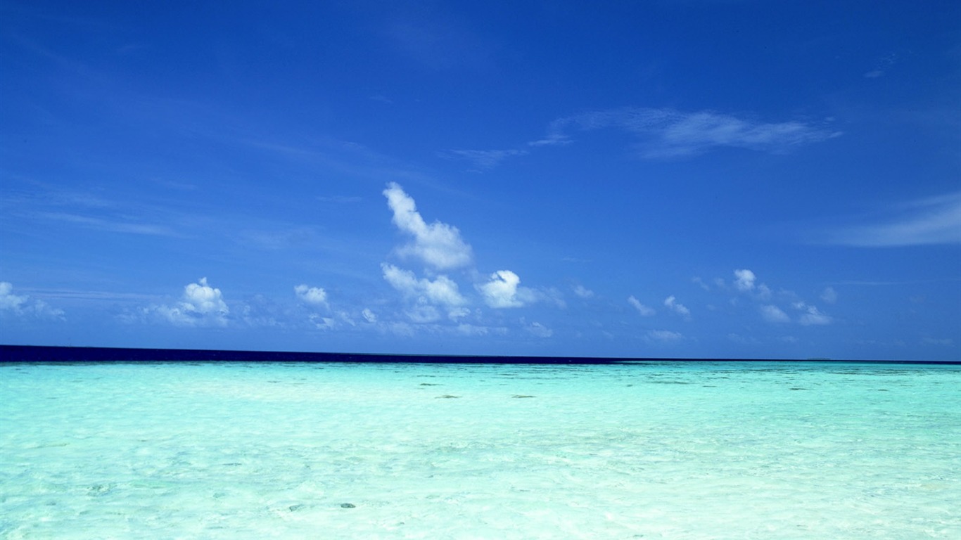 Beach Krajina tapety (1) #9 - 1366x768