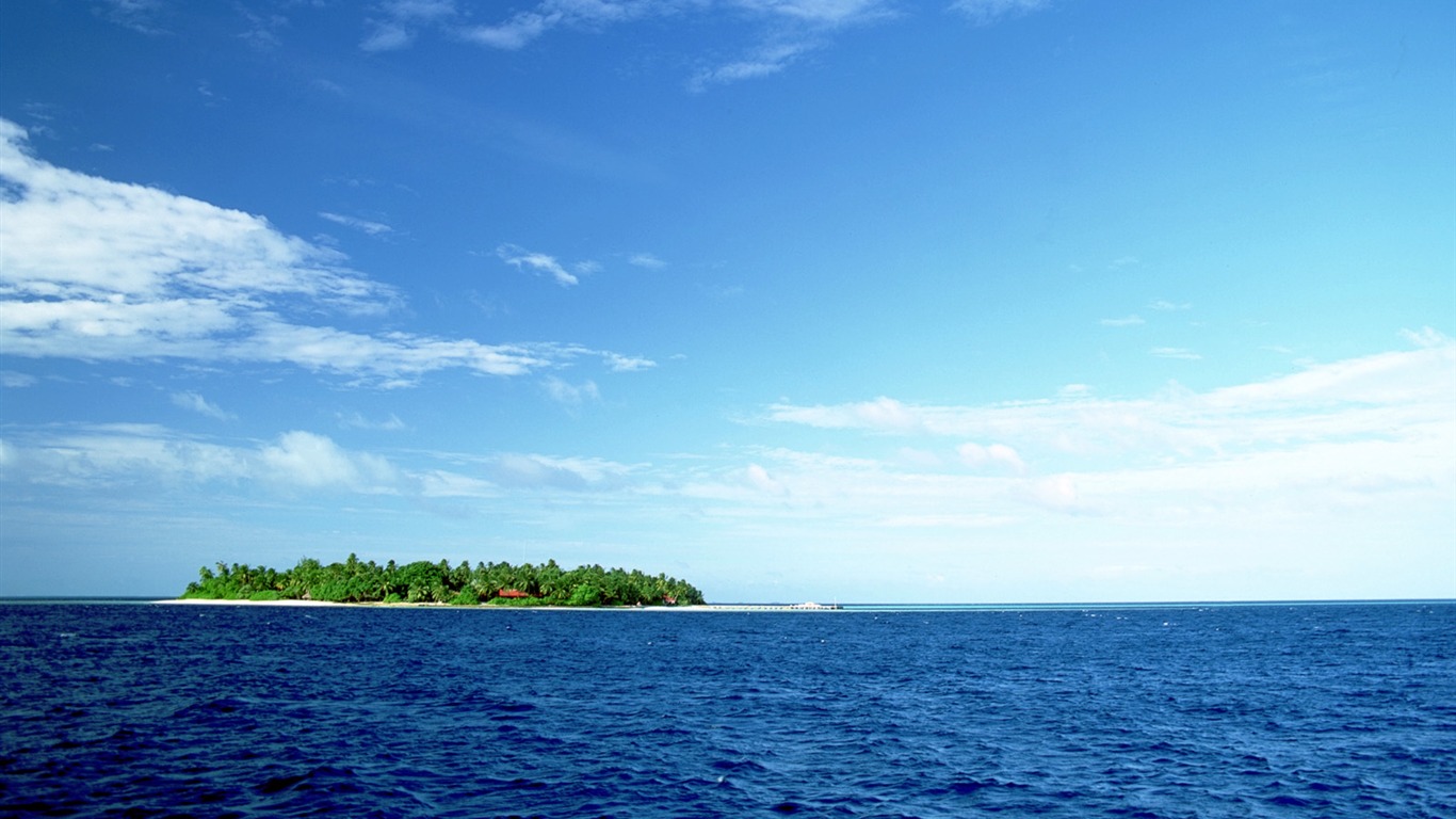 Beach Krajina tapety (1) #10 - 1366x768