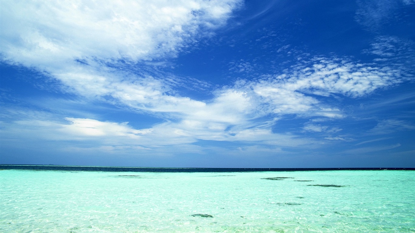 Beach Krajina tapety (2) #9 - 1366x768