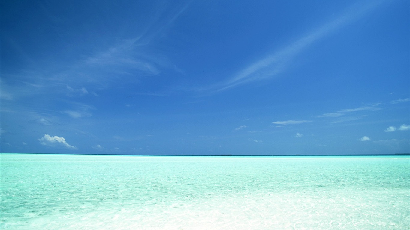 Beach Krajina tapety (2) #17 - 1366x768