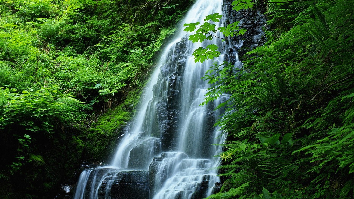 瀑布溪流壁纸 九 11 1366x768 壁纸下载 瀑布溪流壁纸 九 风景壁纸 V3壁纸站