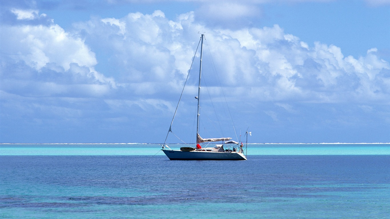 Fonds d'écran paysage de plage (3) #13 - 1366x768