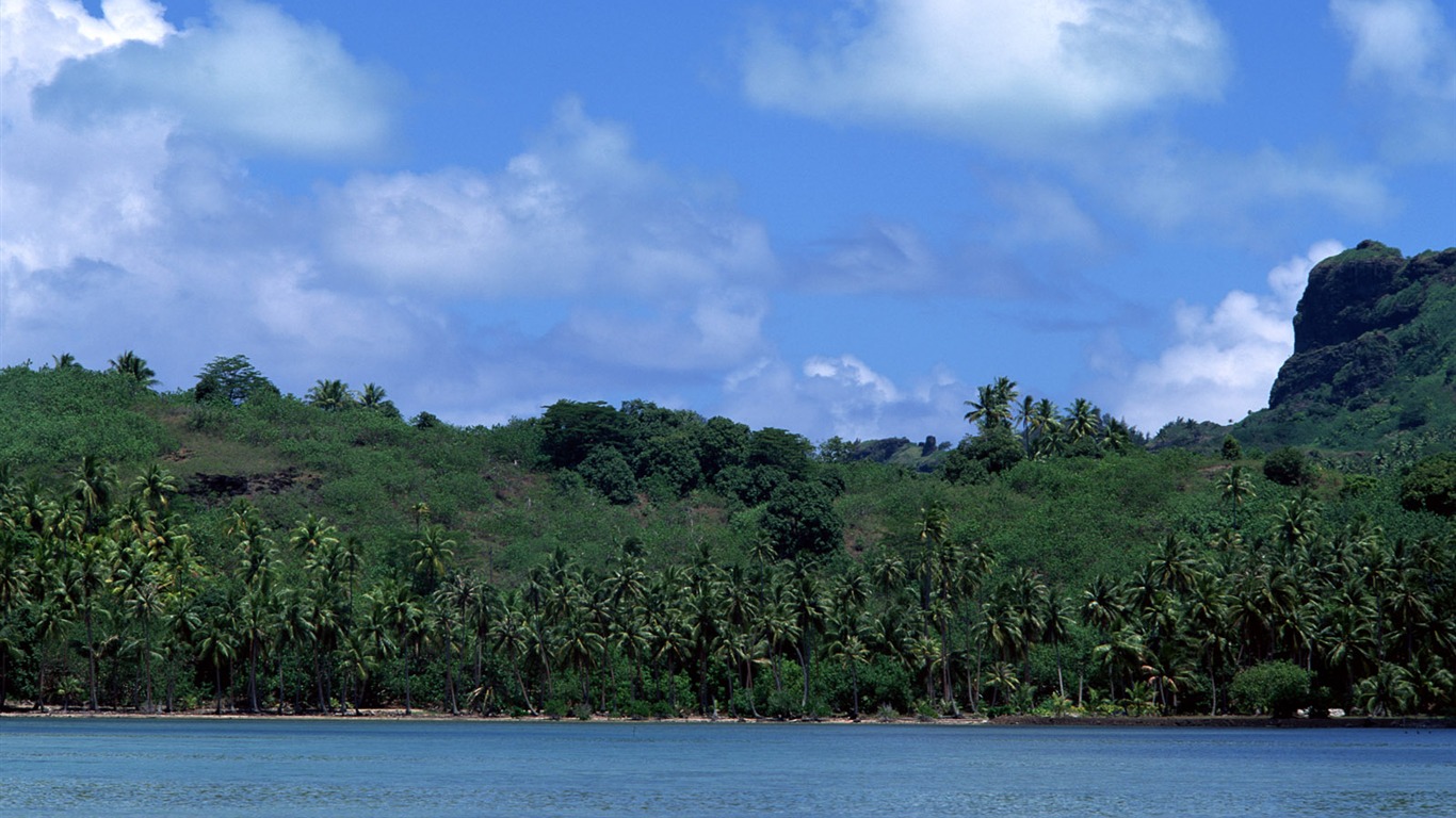 Fonds d'écran paysage de plage (3) #19 - 1366x768