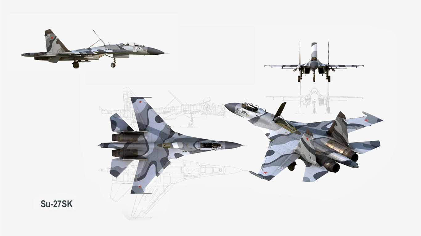 軍用飛機 CG壁紙 #6 - 1366x768