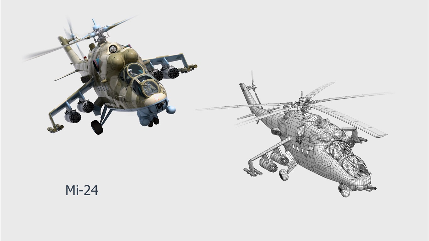 CG обои военных самолетов #23 - 1366x768