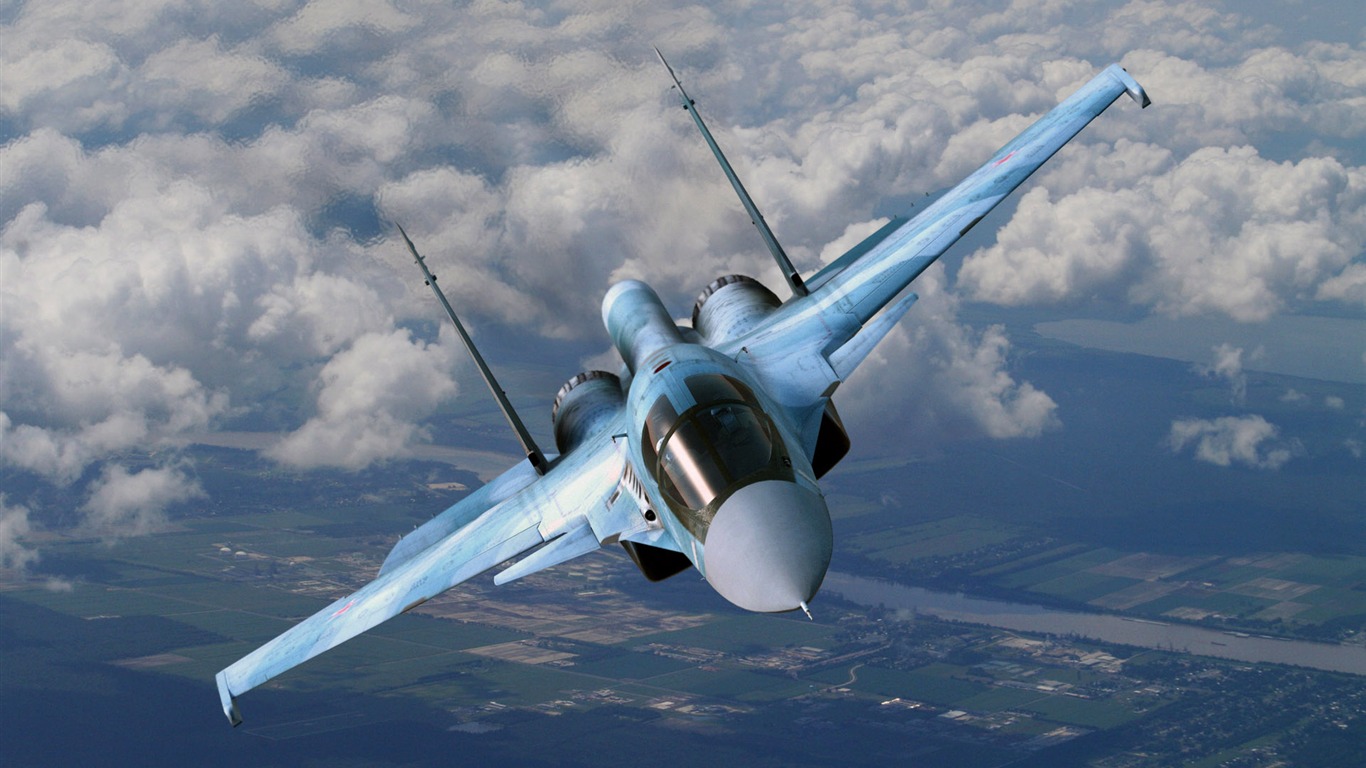 軍用飛機 CG壁紙 #27 - 1366x768