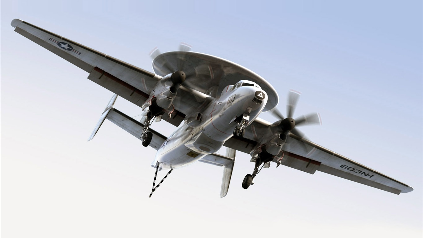軍用飛機 CG壁紙 #28 - 1366x768