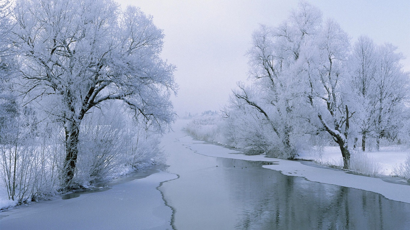 寬屏雪景 壁紙(一) #5 - 1366x768