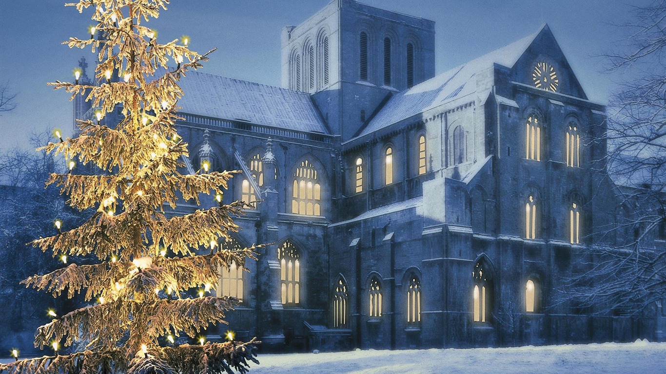 寬屏雪景 壁紙(一) #7 - 1366x768