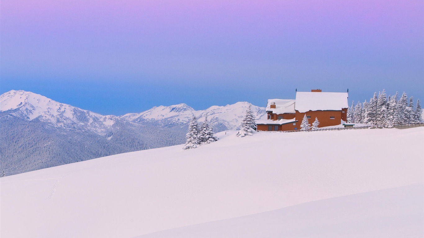 寬屏雪景 壁紙(一) #9 - 1366x768