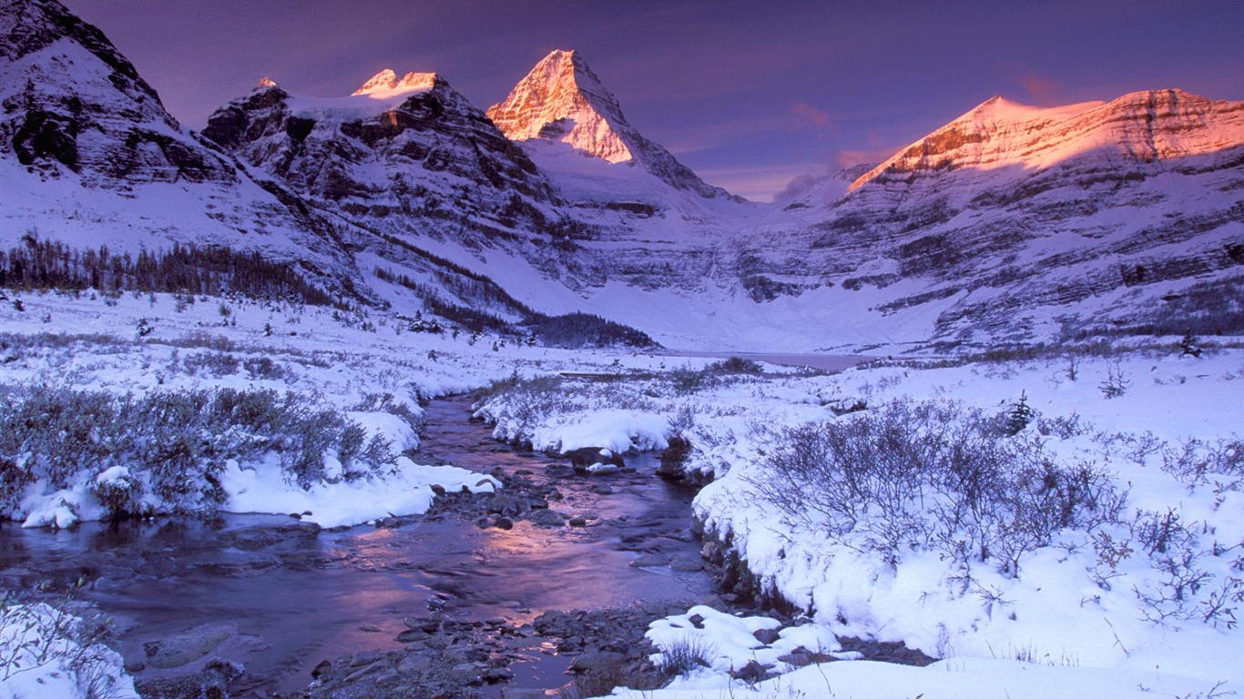 寬屏雪景 壁紙(一) #13 - 1366x768