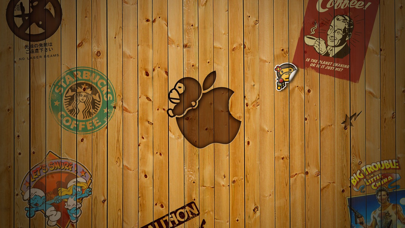 album Apple wallpaper thème (22) #11 - 1366x768