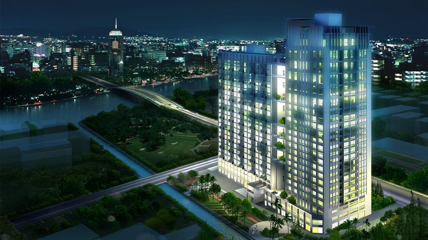 建築園林效果 高清壁紙(三) #14 - 1366x768