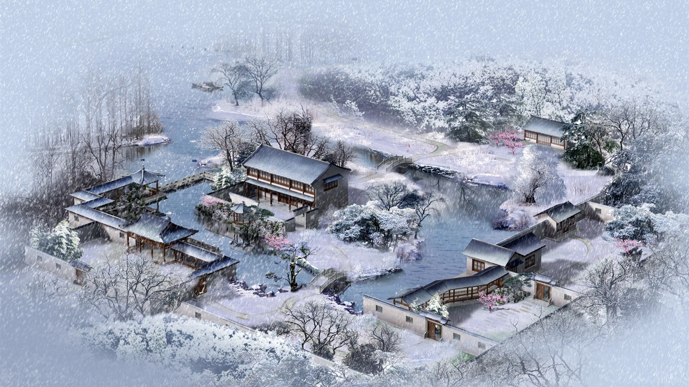 建築園林效果 高清壁紙(三) #15 - 1366x768