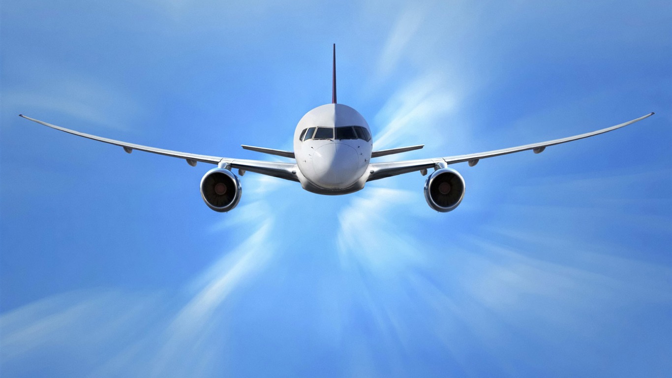 HD wallpaper civil aircraft photo #2 - 1366x768