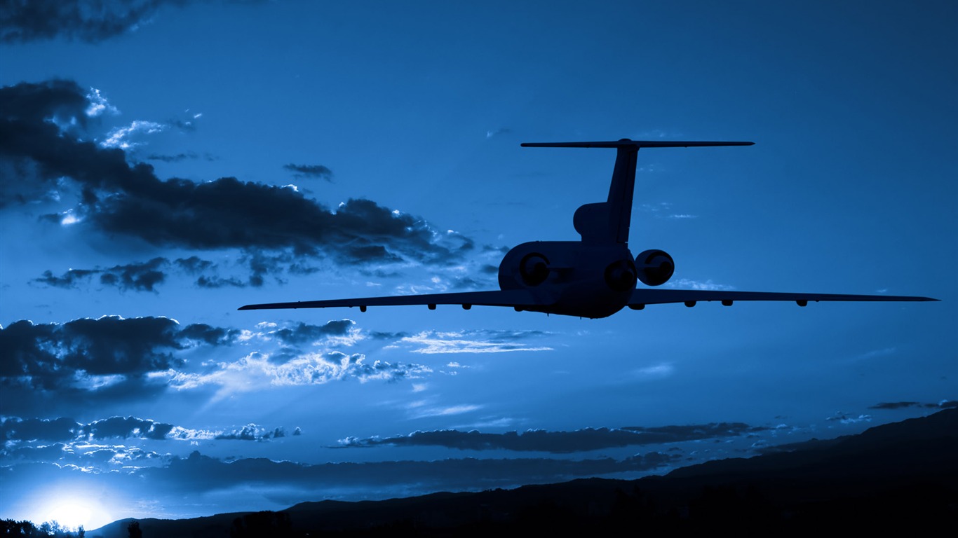 民航飛機寫真 高清壁紙 #3 - 1366x768