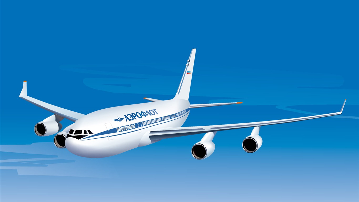 民航飛機寫真 高清壁紙 #8 - 1366x768