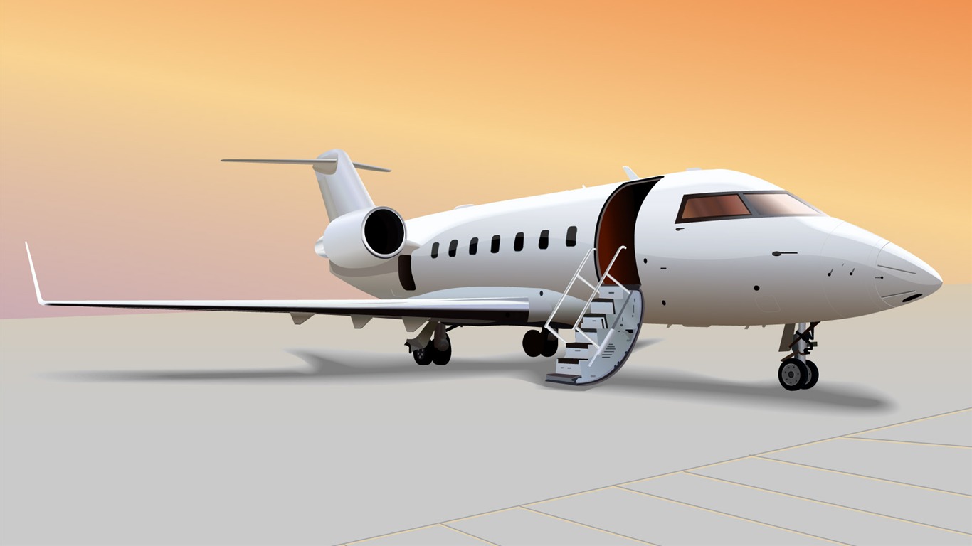 民航飛機寫真 高清壁紙 #10 - 1366x768