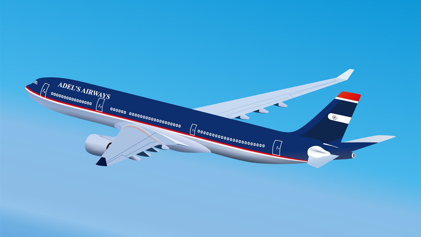 民航飛機寫真 高清壁紙 #11 - 1366x768