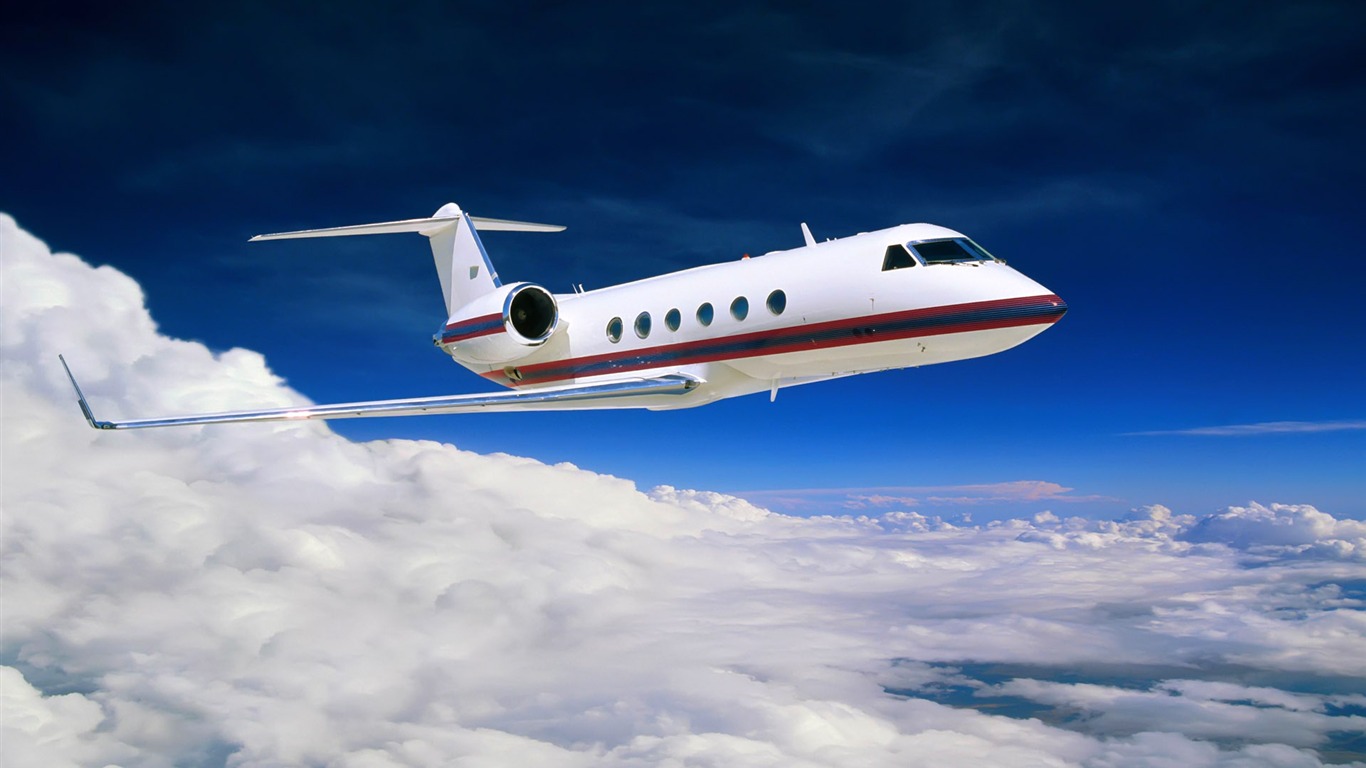 HD wallpaper civil aircraft photo #13 - 1366x768