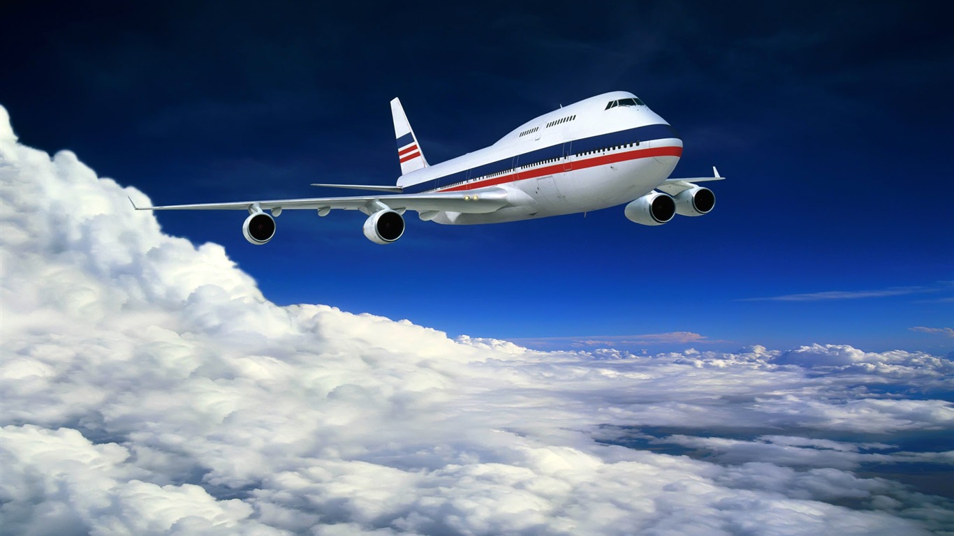 HD wallpaper civil aircraft photo #15 - 1366x768