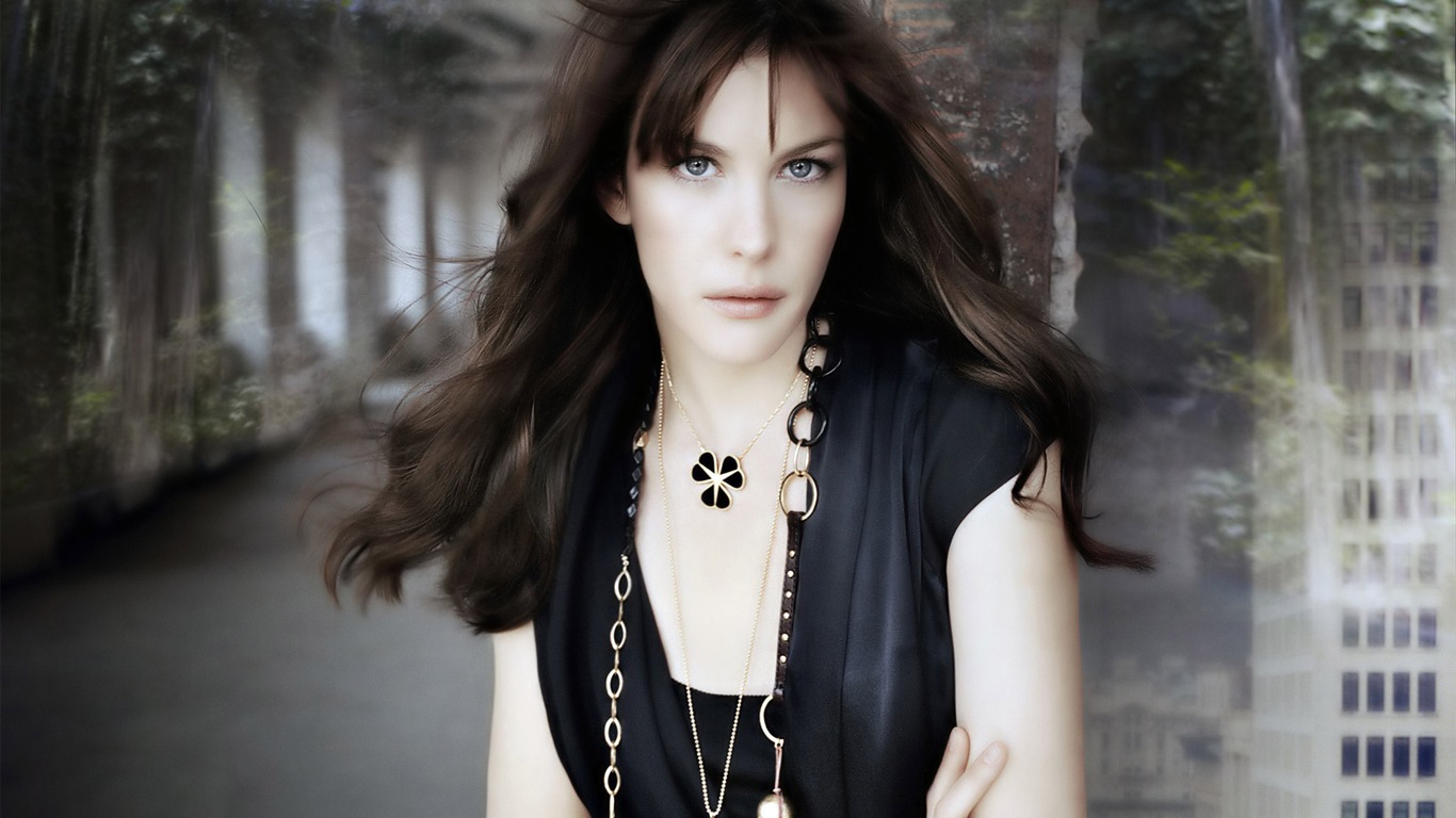 Liv Tyler beautiful wallpaper #1 - 1366x768