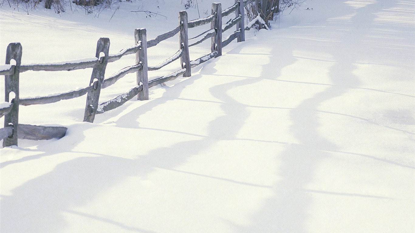 寬屏雪景 壁紙(二) #8 - 1366x768