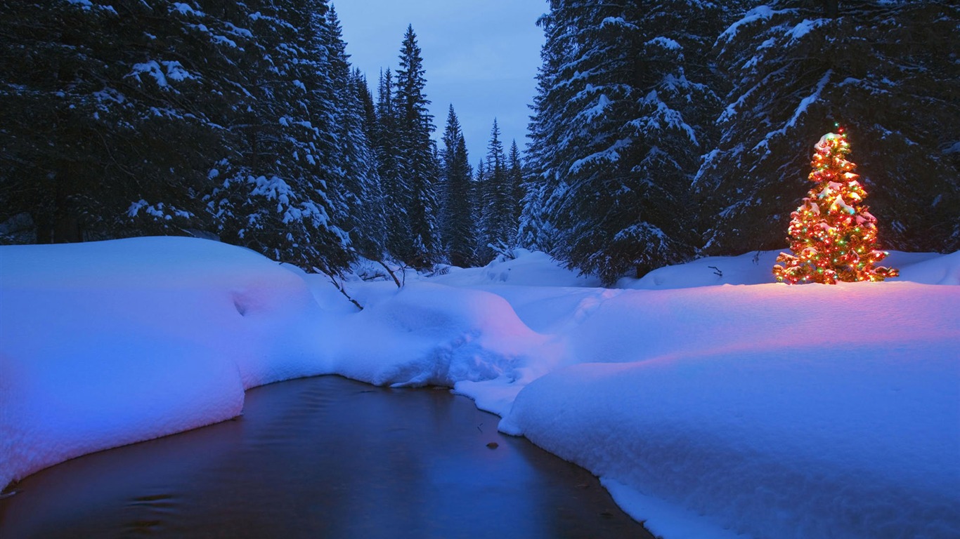 寬屏雪景 壁紙(二) #15 - 1366x768