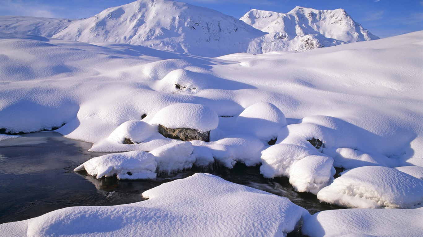 寬屏雪景 壁紙(二) #19 - 1366x768
