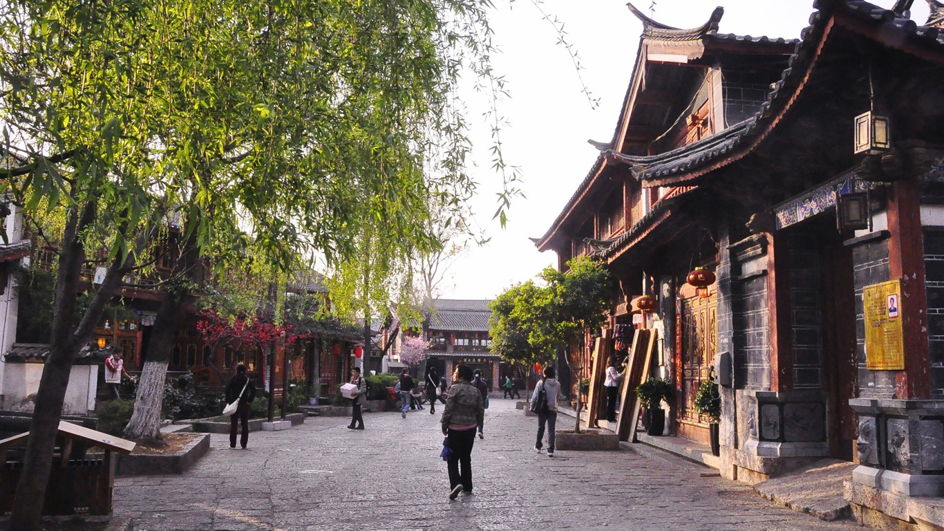 Lijiang ancient town atmosphere (2) (old Hong OK works) #3 - 1366x768