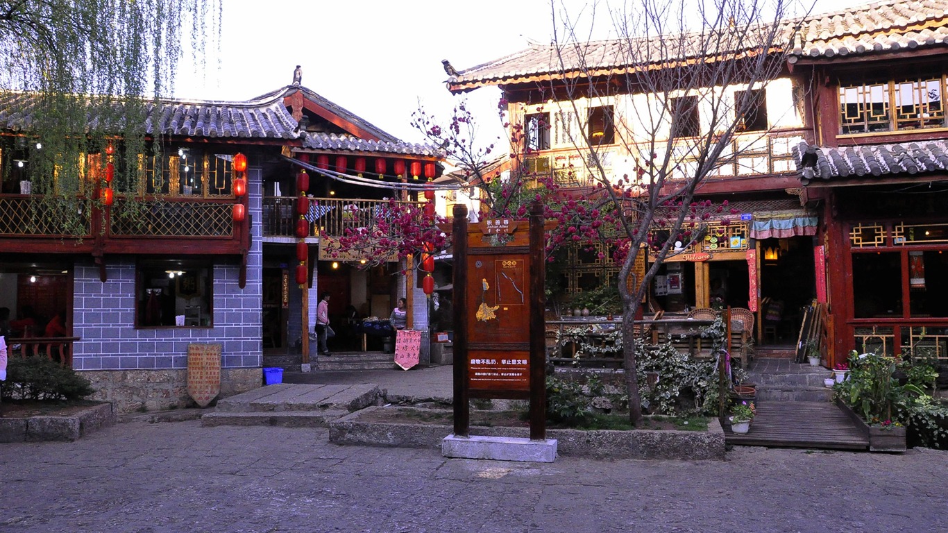 Lijiang ancient town atmosphere (2) (old Hong OK works) #4 - 1366x768