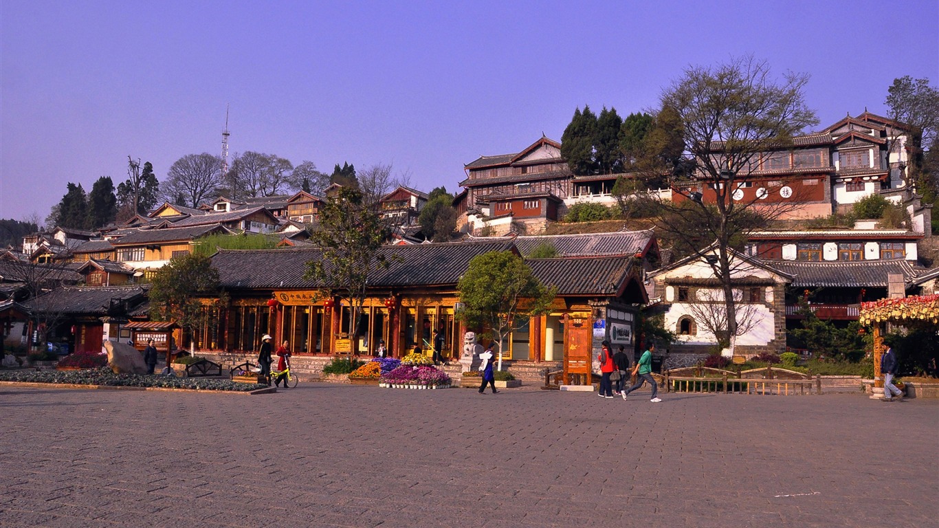 Lijiang ancient town atmosphere (2) (old Hong OK works) #6 - 1366x768