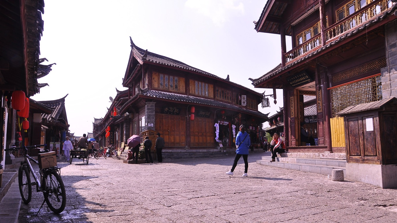 Lijiang ancient town atmosphere (2) (old Hong OK works) #14 - 1366x768