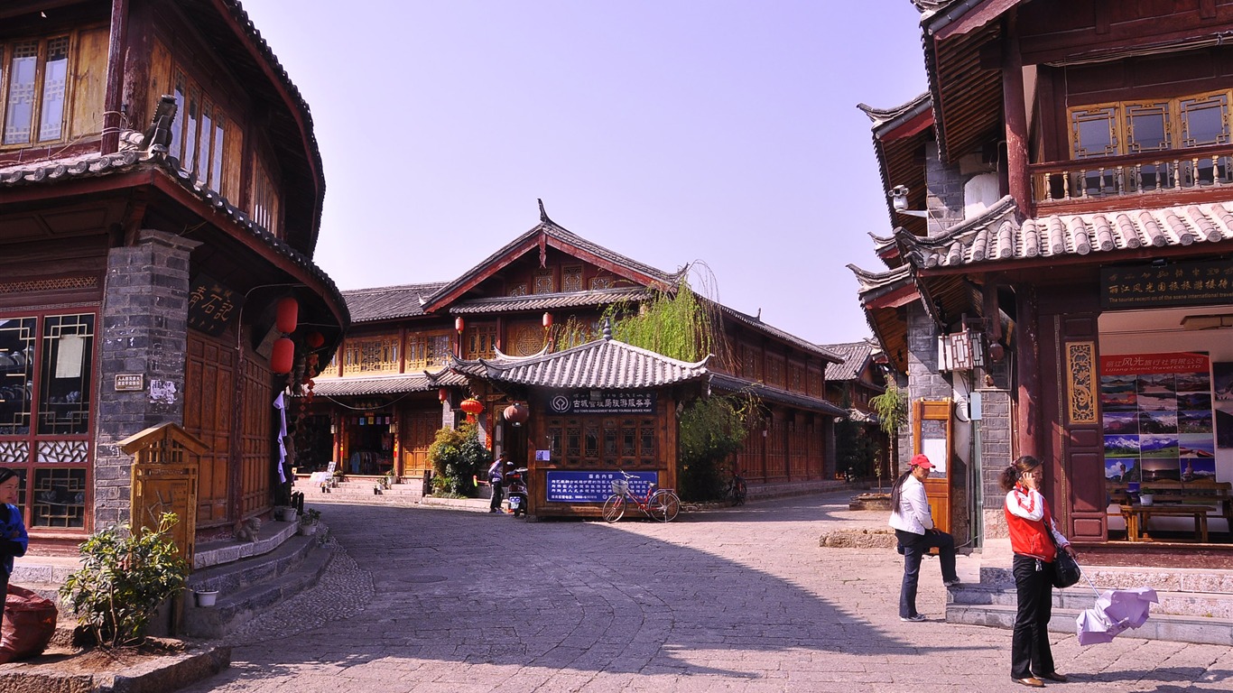 Lijiang ancient town atmosphere (2) (old Hong OK works) #15 - 1366x768