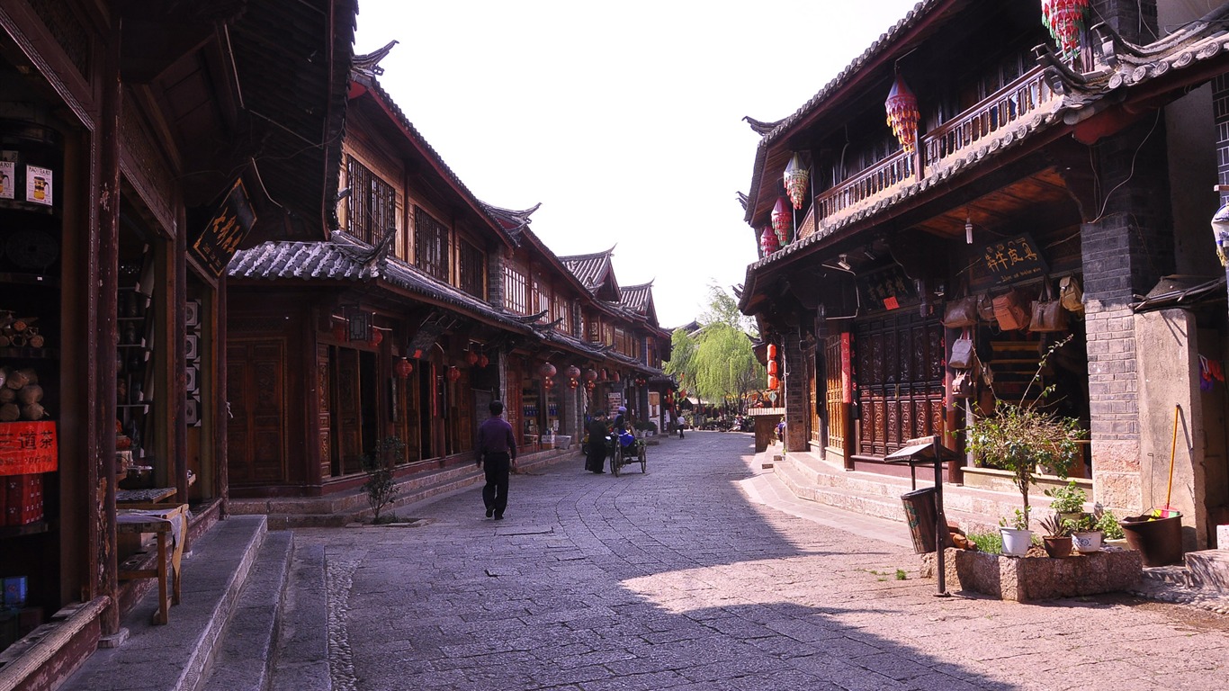 Lijiang ancient town atmosphere (2) (old Hong OK works) #16 - 1366x768